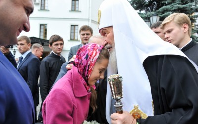 Патриарх Кирилл встретился с детьми воинов, погибших в локальных конфликтах